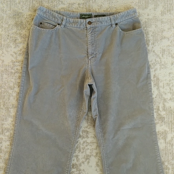 Eddie Bauer Corduroy Bootcut Fit Pants 16 Gray Grey - Picture 6 of 15